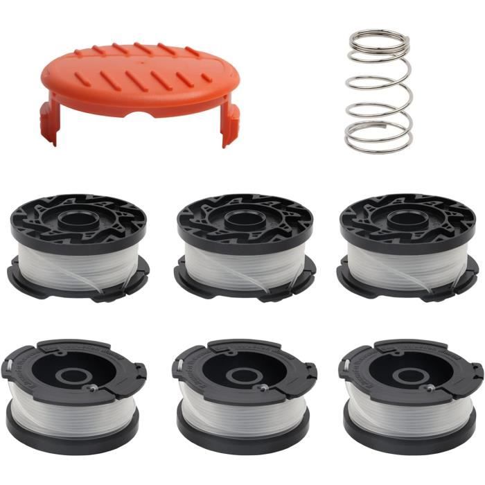 Lot De 6 Bobines De Fil De Rechange Pour Débroussailleuse Black And