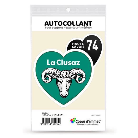 Sticker autocollant Coeur J'aime la HauteSavoie La Clusaz