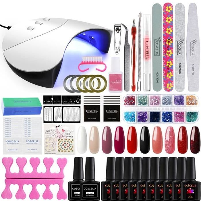 Kit complet pour ongle en gel avec chablon Cdiscount