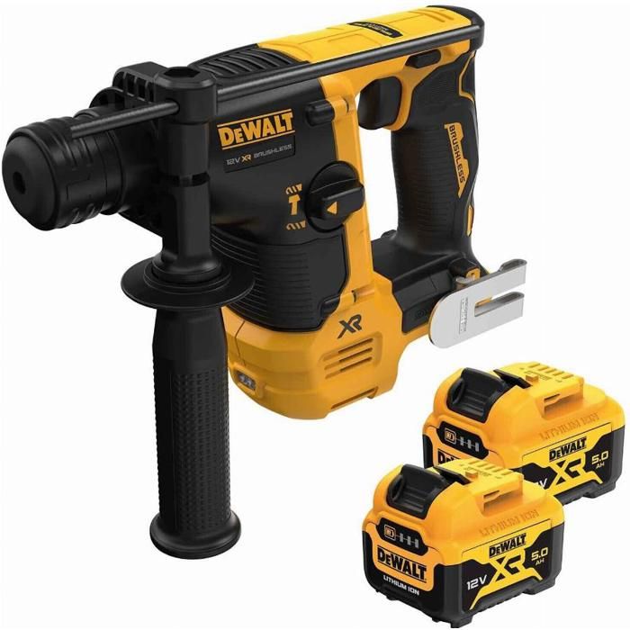 Perforateur SDS Plus XR 12V 5Ah Li Ion Brushless 1.1J DEWALT DCH072P2 QW