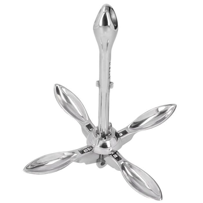 Ancre Pliante de grappin, Ancre Pliante de Bateau de grappin en Acier Inoxydable 316 pour Bateau de pêche en Caoutchouc canot canot Yacht Ancre Pliante de grappin, Ancre Pliante de Bateau de grappin en Acier Inoxydable 316 pour Bateau de pêche en Caoutchouc canot canot Yacht