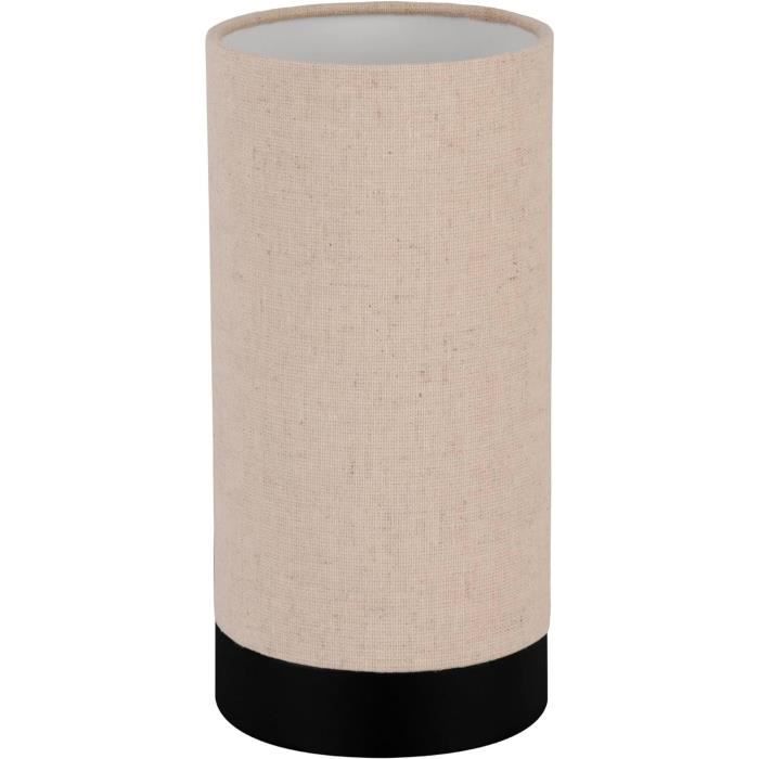 2 Suspensions LED Cylindriques Noires - 30cm - Blanc Chaud 3000K - Pour Salon/Salle à Manger