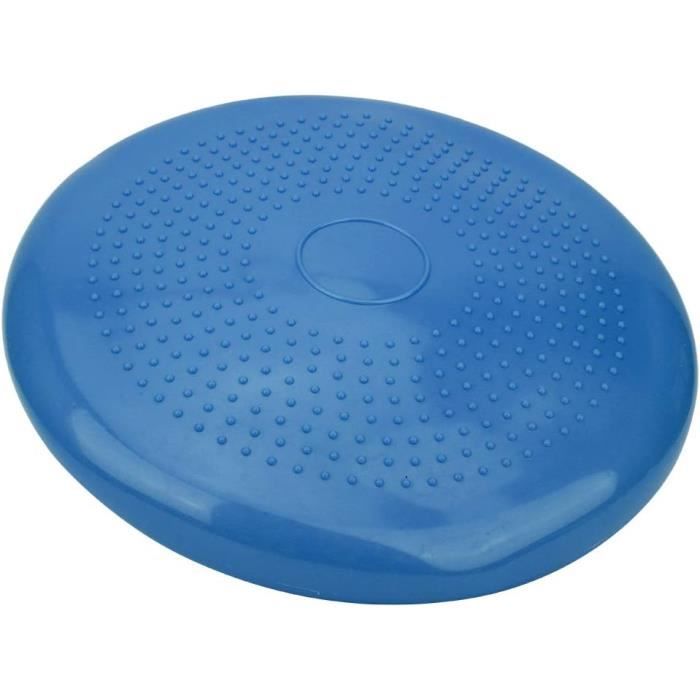 Coussin D'équilibre CampTeck U6765 – 32 Cm – Double Surface (picots/lisse) – Pompe Manuelle Incluse – Bleu