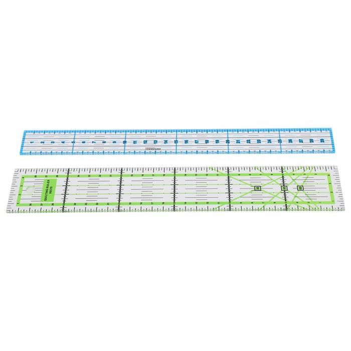 Kit de règles de mesure des fissures professionnelles - Plastique transparent flexible, idéal pour les artisans et les évaluateurs, mesures précises et durabilité, 2 pièces