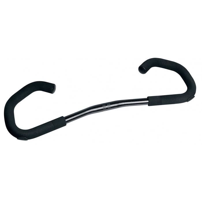 Guidon de vélo de ville ERGOTEC - Papillon de direction noir 22.2 / 580 / 25,4 mm