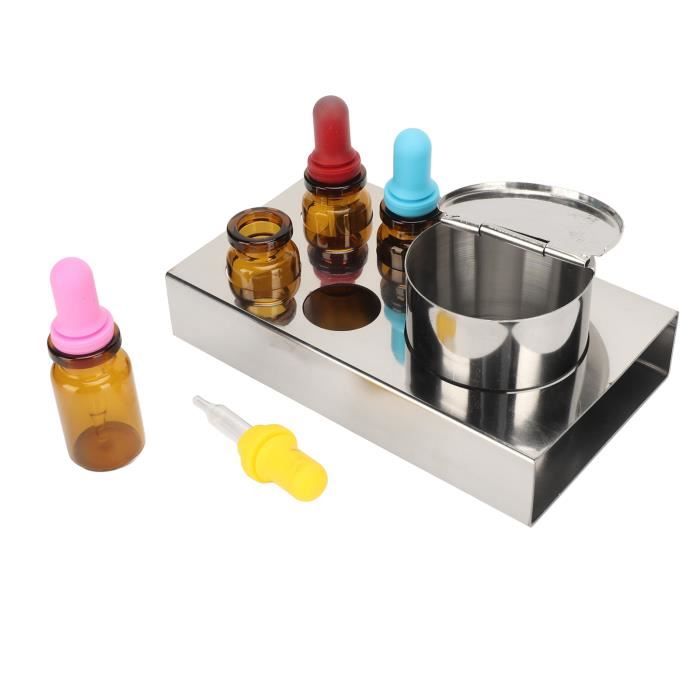 YIZHAO Flacon Compte Gouttes 50ml, Noir Flacon Huile Essentielle Vide Avec Pipette Verre, Pour Huile Essentielle, Aromathérapie, Laboratoire, Massage, Cosmétique, Voyage - 6 Pcs