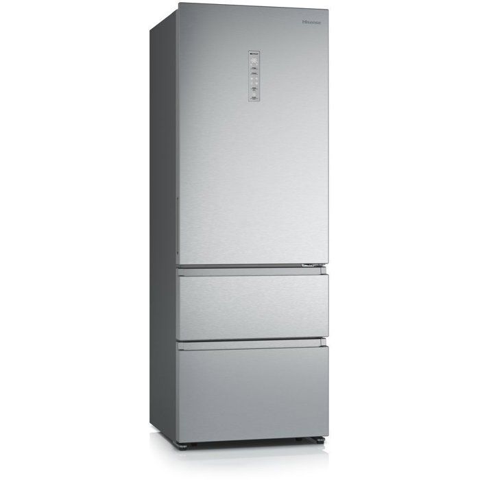Réfrigérateur combiné - HISENSE - RT641N4AIE1 - Mulitportes - 493 L - Classe E - 704 x 694 x 200 cm - Inox