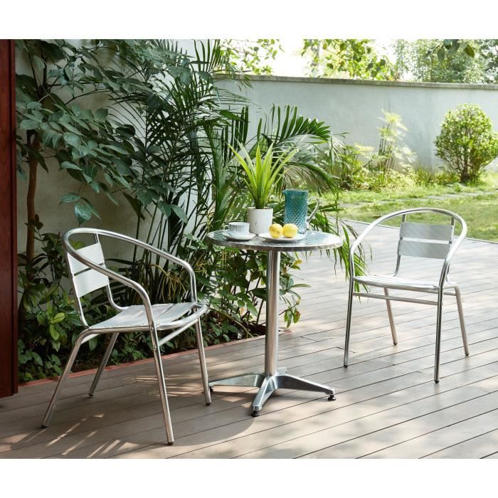 Table Bistrot Aluminium Achat Vente Pas Cher