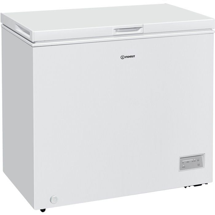 Congélateur coffre INDESIT INCF2464E1 Classe E 40db A Fonctionne en pièce froide 15° 845x955x615