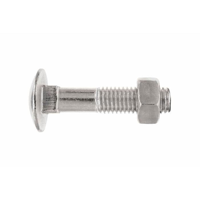 M6 X 16Mm 40 Pcs Acier Carbone Tête Ronde Vis À Bois Cruciformes Tête