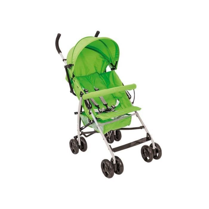Poussette canne verte clearance
