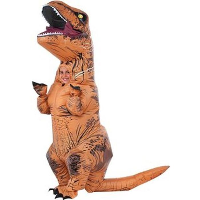 Deguisement Dinosaure Gonflable T-Rex Gris