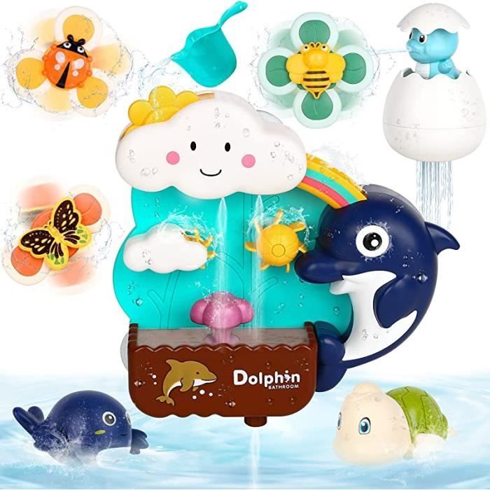 Jouet Bain B?�b?� - Jeux de Bain pour Enfant 2 3 4 5 Ans avec 2 Pi?�ces Animaux Jouets Flottants 3 