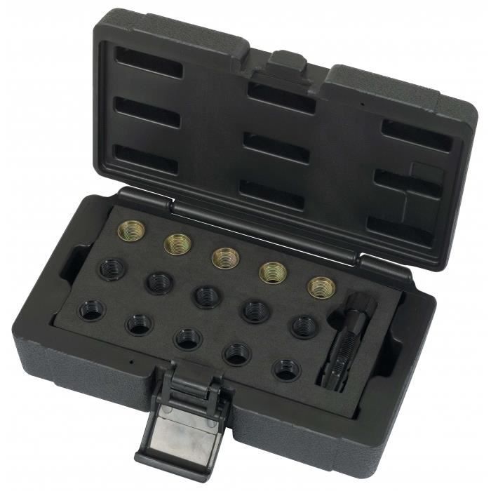 KS TOOLS Module Réparation Filetage Bougie 16 Pièces – M14 – Réparation Sans Démonter Culasse