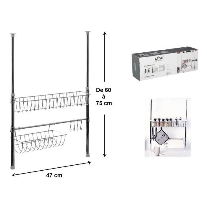 Etagere Extensible Telescopique Multifonction Meuble Rangement