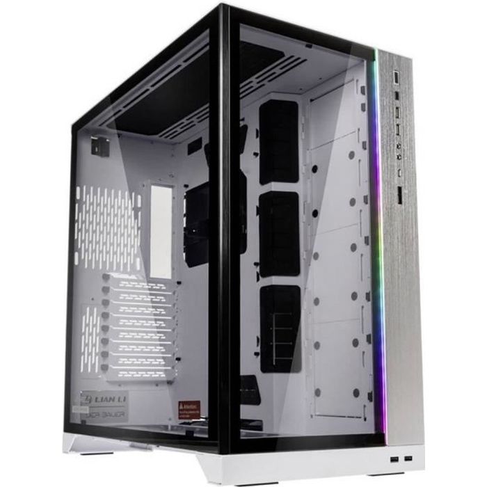 Lian Li Lian Li O11dynamic Xl Rog Certified Midi Tower Weiss Tour Midi Boitier Pc Boitier Gaming Blanc Noir Eclaira Cdiscount Informatique