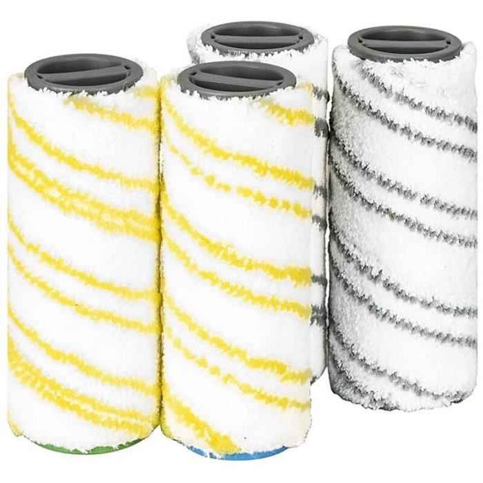 Jeu de rouleaux pour nettoyeur de sol électrique 4 pièces pour Karcher