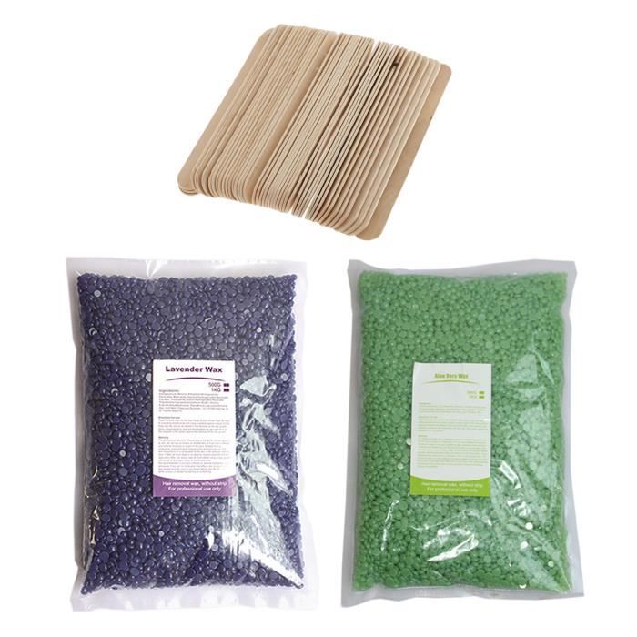 2 Sacs épilation à La Cire Dure Haricot Bikini Bikini Dépilatoire Sans