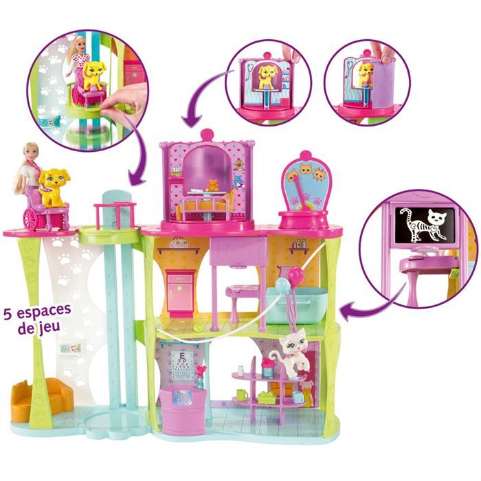 Polly Pocket – Clinique Vétérinaire Avec Animaux (occasion, Univers Polly Pocket)