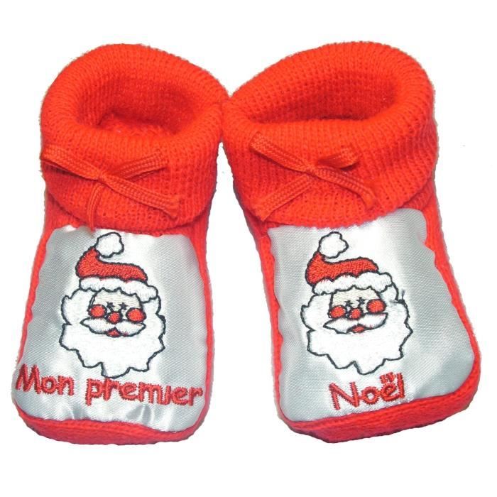 Chaussons Bebe Mon Premier Noel Rouge Rouge Cdiscount Chaussons Bebe Mon Premier Noel Rouge Rouge Cdiscount