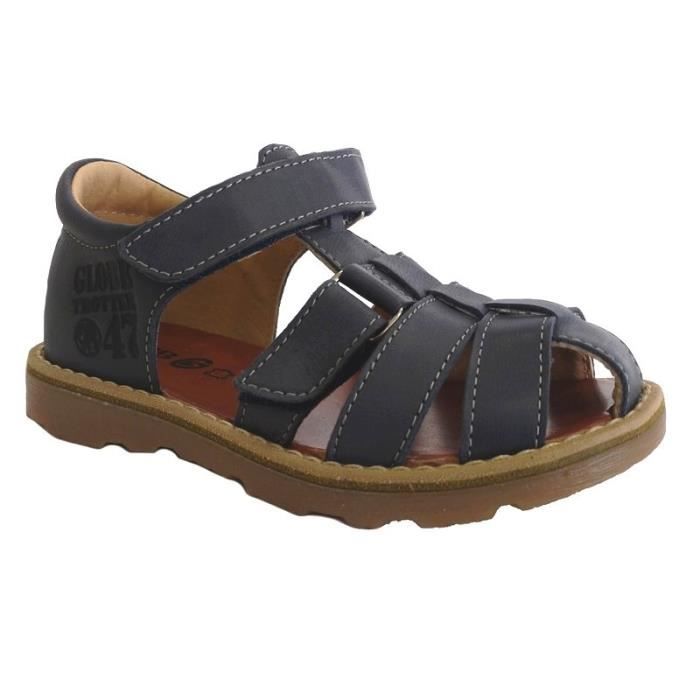 sandales garcon bleu marine