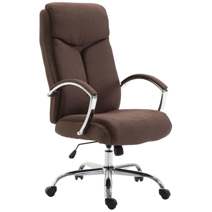Fauteuil de Bureau - CLP - Vaud XL - Tissu - Métal - Accoudoirs réglables
