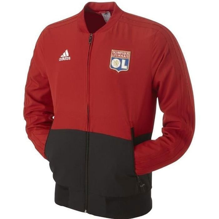 Olympique Lyonnais Doudoune Bleu et Rouge Homme