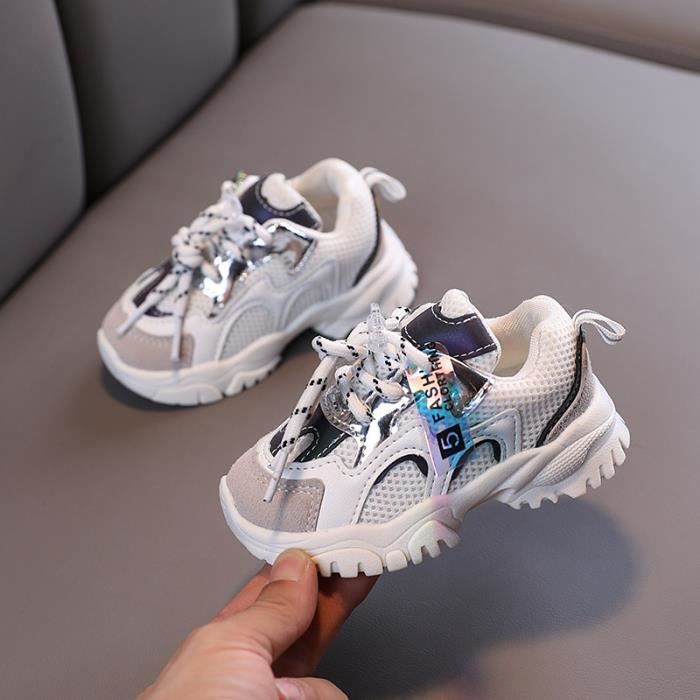 Baskets De Sport Légères Pour Enfants ABSOLUTE FOOTWEAR - Lacets, Semelle Striée - Tailles 12 à 3