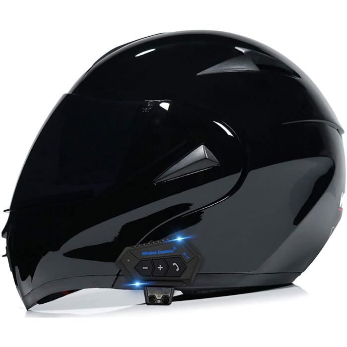 Casque Modulable Bluetooth Moto Flip-Up Helmet Casques Motocross Modular Integral Helmet DOT-ECE Homologué Full Face Motorcycle He