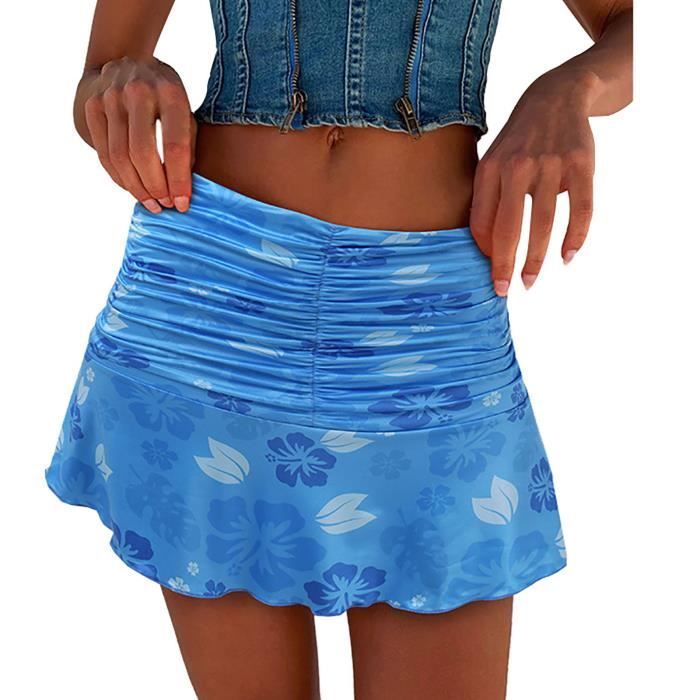 Jupe Plissée Tennis Pour Fille - Taille Haute, Courte, En Polyester Extensible, Avec Short Intégré Et Poches