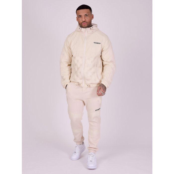Bas de jogging - PROJECT X PARIS - Bi-matière matelassage rond - Empiècement nylon - Logo silicone - Ceinture à cordon Bas de jogging - PROJECT X PARIS - Bi-matière matelassage rond - Empiècement nylon - Logo silicone - Ceinture à cordon