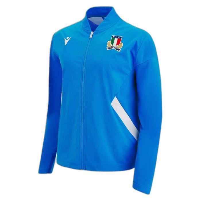 Veste de rugby Italie Prematch 2022/23 - bleu/blanc - S Veste de rugby Italie Prematch 2022/23 - bleu/blanc - S