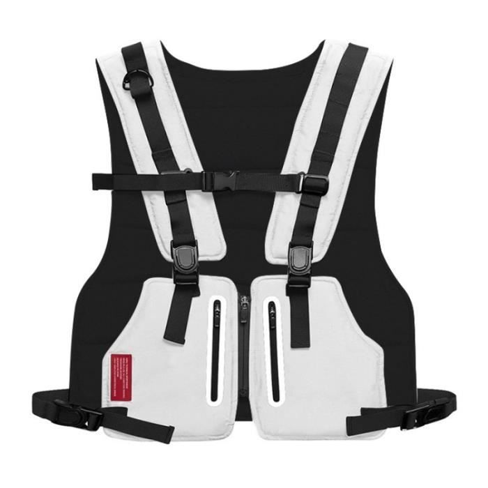 Gilet D'hydratation Running - Léger 350g, 2 Bouteilles 500ml - Respirant, Poches, Réfléchissant - Pour Trail, Randonnée, Vélo