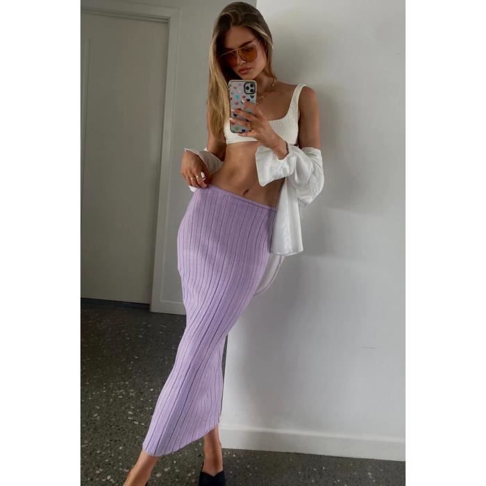 Jupe longue en tricot store