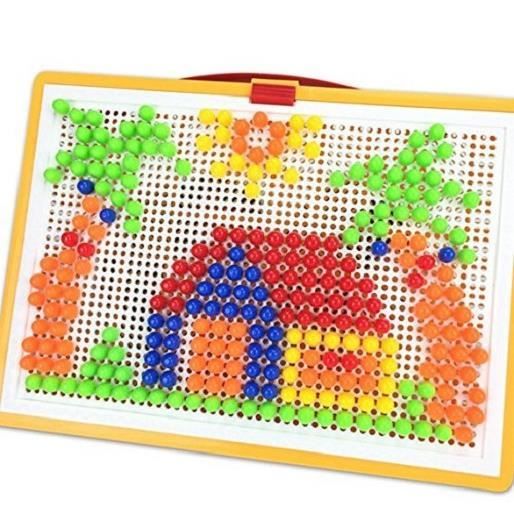 Jeu De Mosaïques Clous Champignon Enfant Éducatifs Puzzle Jeux de Société  Jouet Préscolaire Cadeau pour Tout-Petits Garçon Fil-REN - Cdiscount Jeux -  Jouets