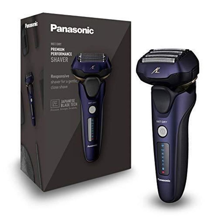 Panasonic Personalcare ES LV67 A803 Rasoir 5 Lames dont 2 de finition externes Wet & Dry 4 accessoires 51 min d'autonomie 1 he