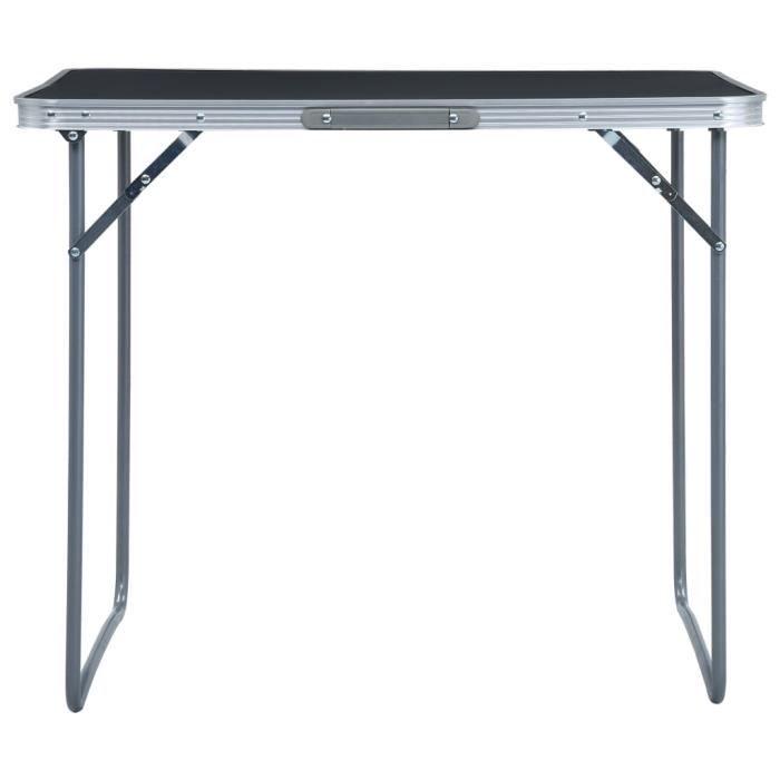 GFTIME Table de Camping Pliable 60 x 40 cm - d'Appoint Portable avec Plateau en Maille Métallique, Pliante Légère Réglable en Hauteur (27/56 cm) pour Pique-Nique d'Extérieur