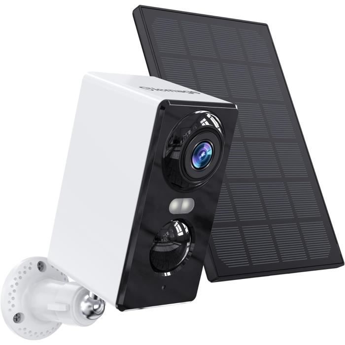 Caméra WiFi Solaire ieGeek : Surveillance 2K, Vision 360