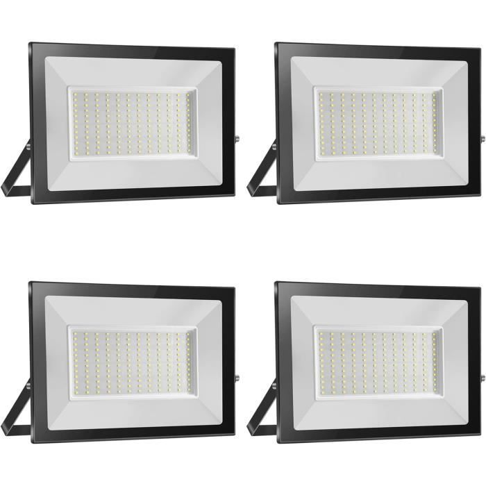 Projecteur LED Extérieur 150W 2 Pièces - 15000LM, Blanc Froid 6500K, IP66 étanche, éclairage Jardin Terrasse Garage