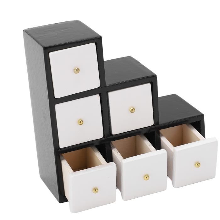 Vvikizy-Armoire de maison de poupée 1 : 12 - 15 x 10 x 3.8cm - Blanc