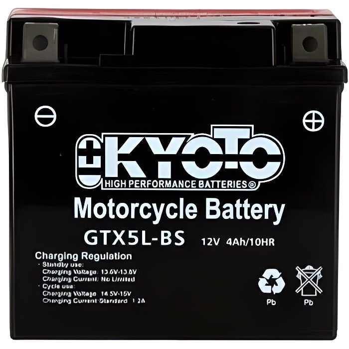 Batterie moto Kyoto YTX9-BS SLA AGM 12V 8AH