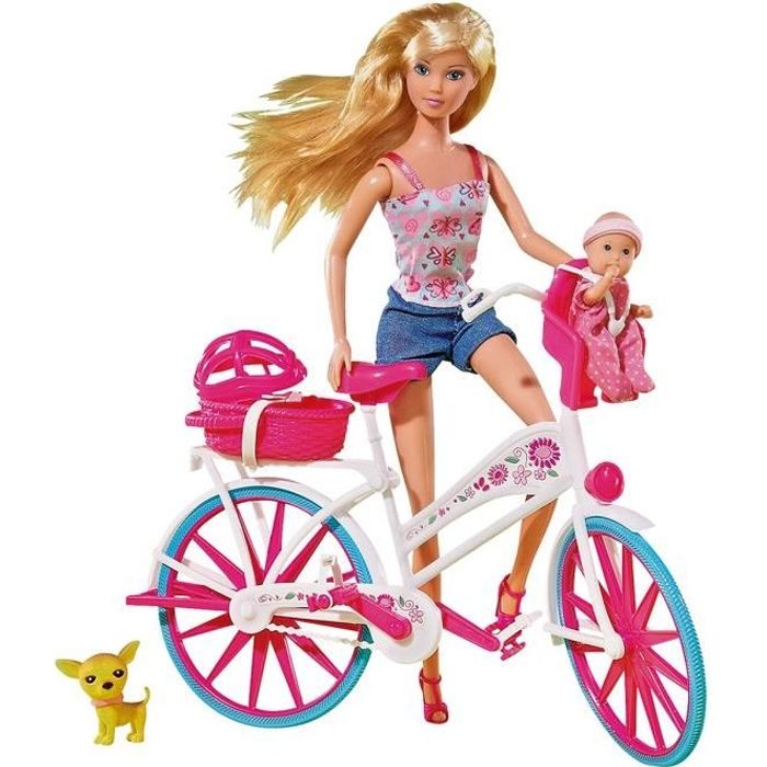 SIMAB Steffi Love Balade Velo Bebe Chien Inclus Cdiscount Jeux Jouets