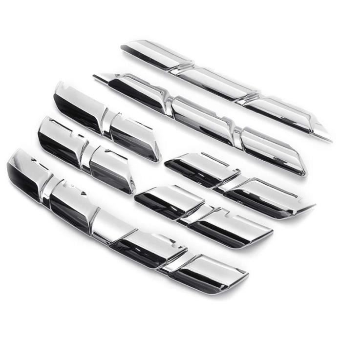 Voiture Avant Grille Couverture Garniture Moulage Chrome Abs Protecteur Autocollant pour Renault Kadjar 2015 2016 2017