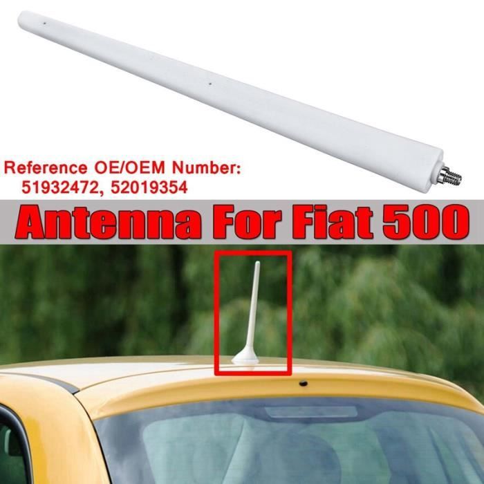 Antenne D'Antenne de Mât D'Antenne D'Autoradio Courte pour Fiat 500  51910790 52019353