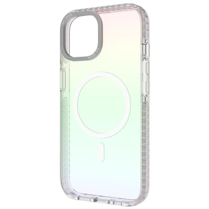 SO SEVEN COQUE POUR IPHONE 15 MAGSAFE IRIDESCENT ARC-EN-CIEL MULTICOLORE