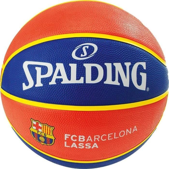 Ballon Spalding FC Barcelone Rubber EL TEAM 2018 - orange/bleu - Taille 7