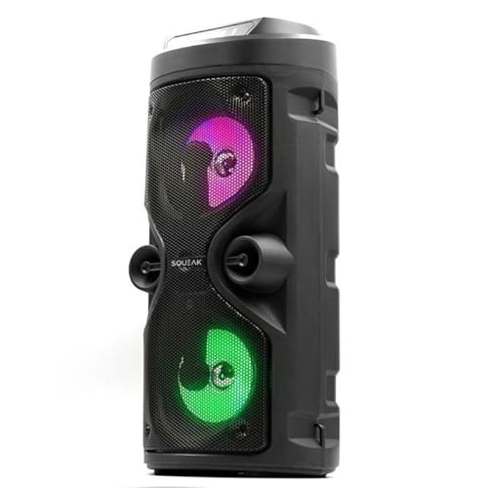Enceinte Bluetooth Portable - SQUEAK - SQ1004 - 40 W - Noir - Sans fil - Bluetooth