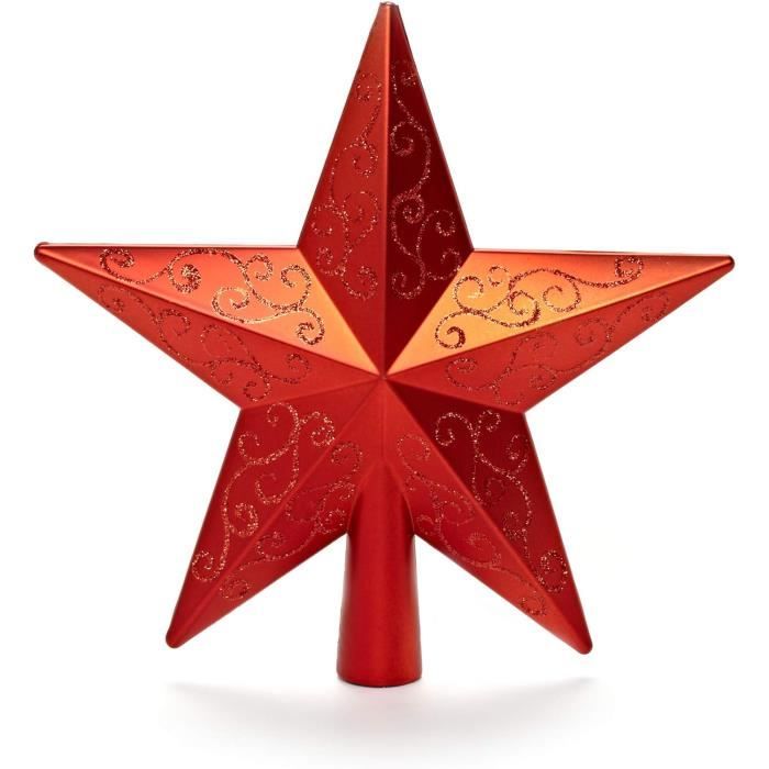 Cimier De Noël Colorama 23 Cm - Rouge - Paris Prix