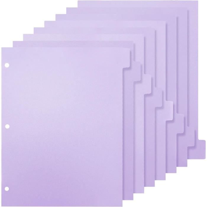 Intercalaires A4 Avec Onglets - Lot De 31 Feuilles Pour Classeur, Organisation Bureau, école, études