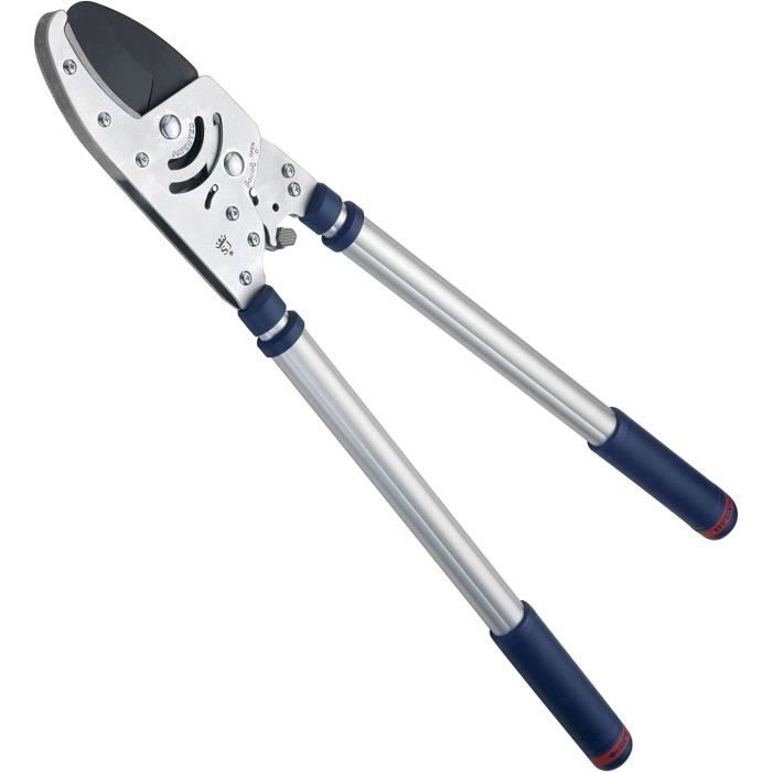 Spear & Jackson Éélagueur Télescopique – Manches 48-80 Cm, Lames Acier Carbone Téflon, Coupe Ø 42 Mm, Gris/Noir